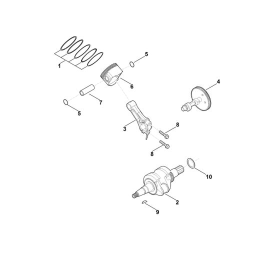 Picture of D - Albero motore, pistone EHC 700.0 (EHC700-0001)